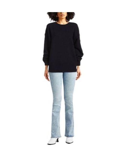 Chloé Blue Knitted Long-Sleeved And Round-Neck