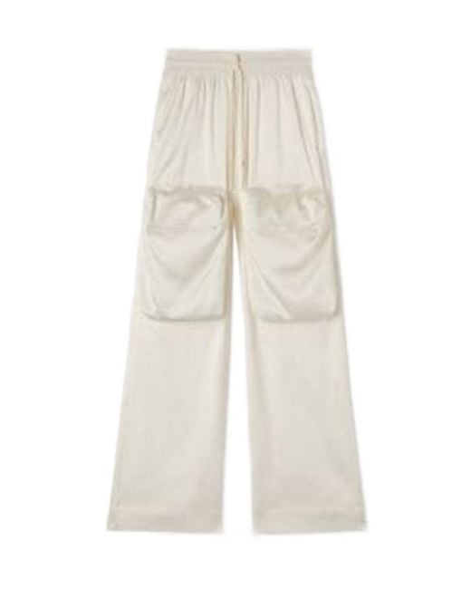 Off-White c/o Virgil Abloh White Drawstring Wide Leg Trousers