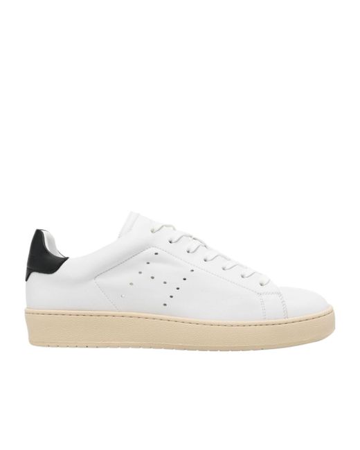 Hogan White H672 Lace-Up Sneakers for men