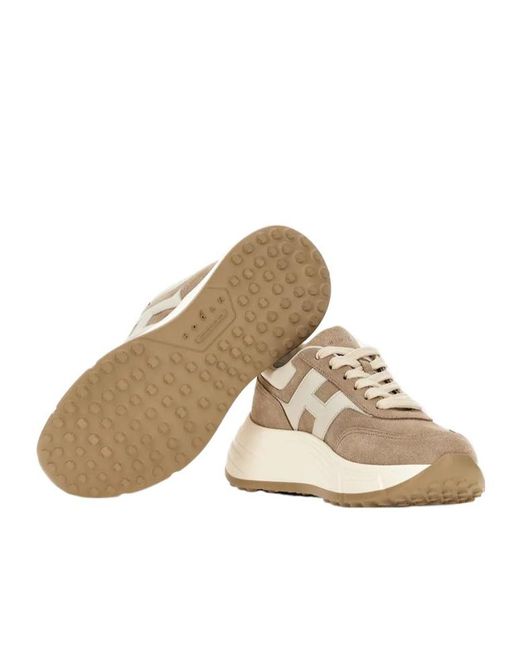 Hogan Natural Hi-Fi Lace-Up Sneakers