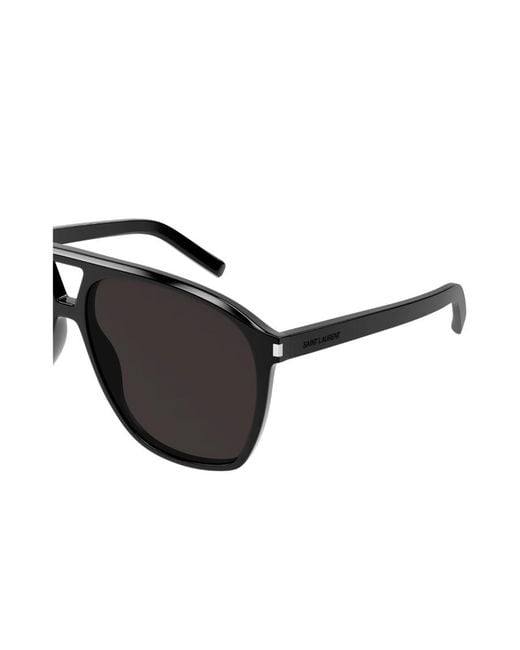 Saint Laurent Black Eyewear Sl 596 Dune Aviator Sunglasses