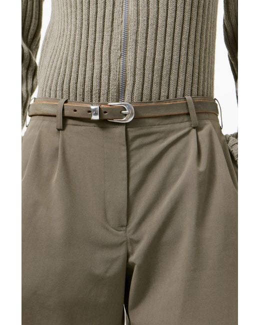 Our Legacy White Buckle Belt for men