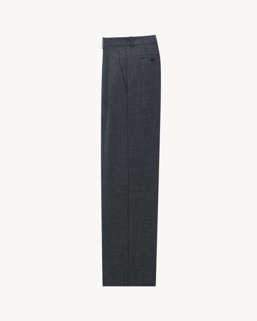 Saint Laurent Gray Wool Trousers for men