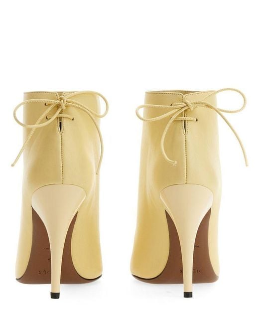 Neous Natural Pointed-Toe High-Heel Ankle Boots
