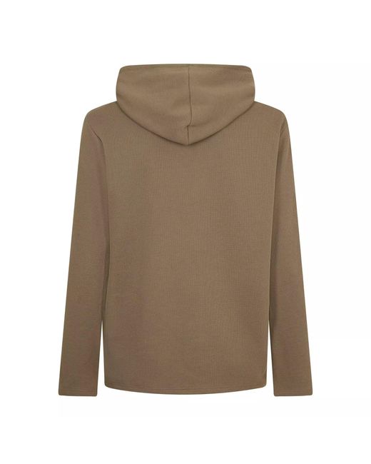 Boss Brown Bw Waffle Hoodie, Texture Design for men
