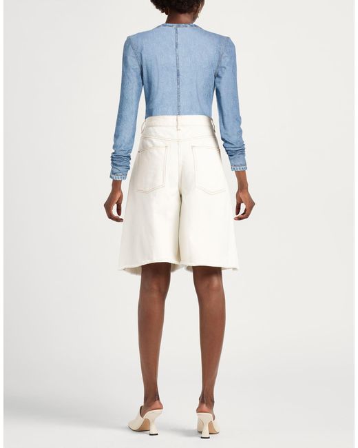 Rag & Bone Blue Solid Color Mesh Long-Sleeve Top