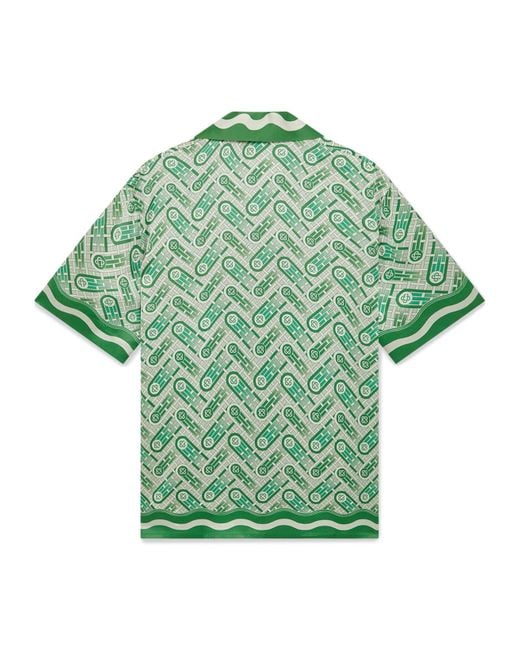 Casablanca Green Long-Sleeved Shirt for men