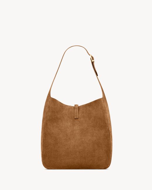Saint Laurent Brown Open Shoulder Bag