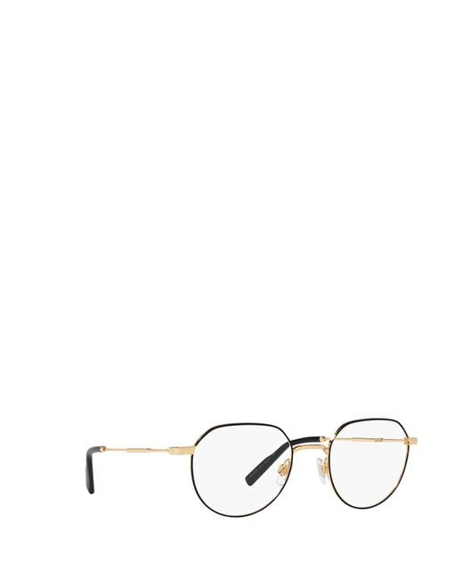 Dolce & Gabbana White Eyewear Round Frame Glasses for men