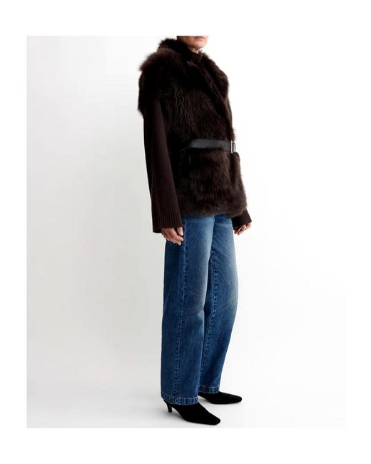 Arma Black Double-Sided Wool Vest