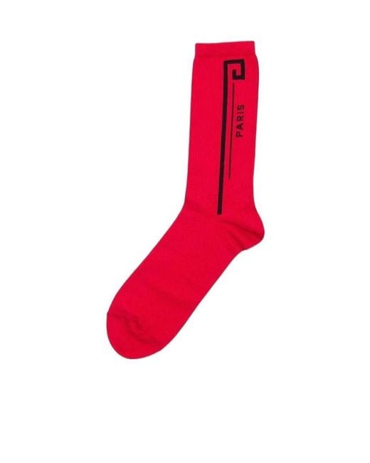 Givenchy Red Logo Knitted Socks for men