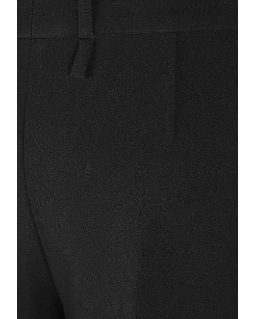 Ermanno Scervino Black High-Rise Wide-Leg Pants