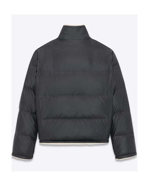 Saint Laurent Black Down Puffer Jacket for men
