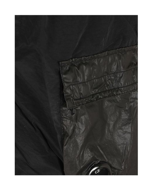 C P Company Black Lens Pocket Swim Shorts for men