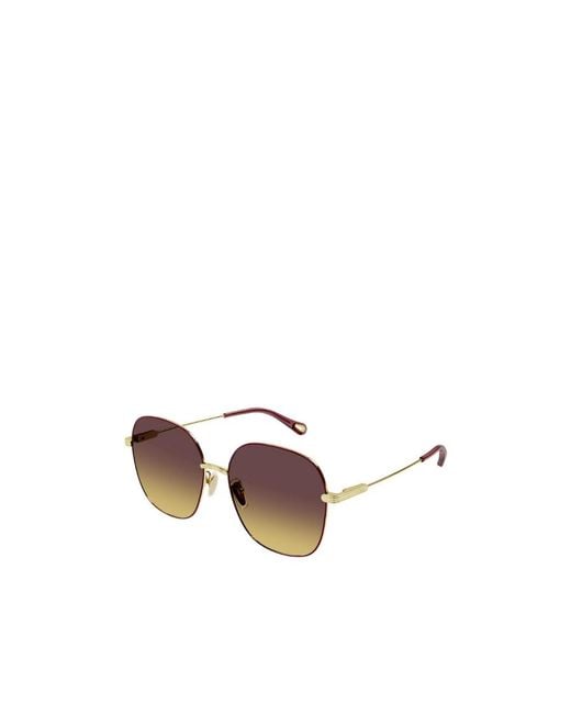 Chloé Multicolor Chloé Eyewear Square Frame Sunglasses