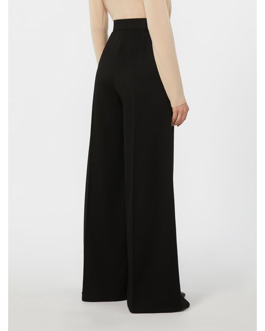 Max Mara Black Flared Camel Trousers