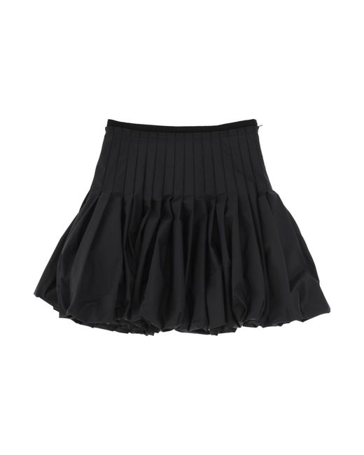 Dior Black Christian Pleated Mini Skirt