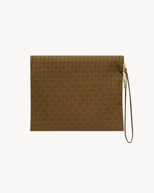 Saint Laurent Natural Paris Large Folded Pouch for men