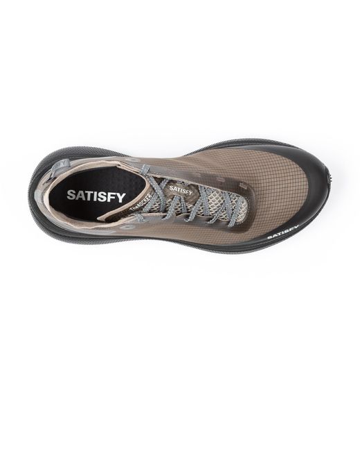 Satisfy Gray Comfortable Running Shoes for men