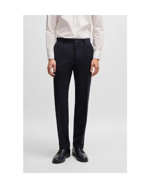 Boss Blue Boss Three-Piece Single-Breasted Suit for men