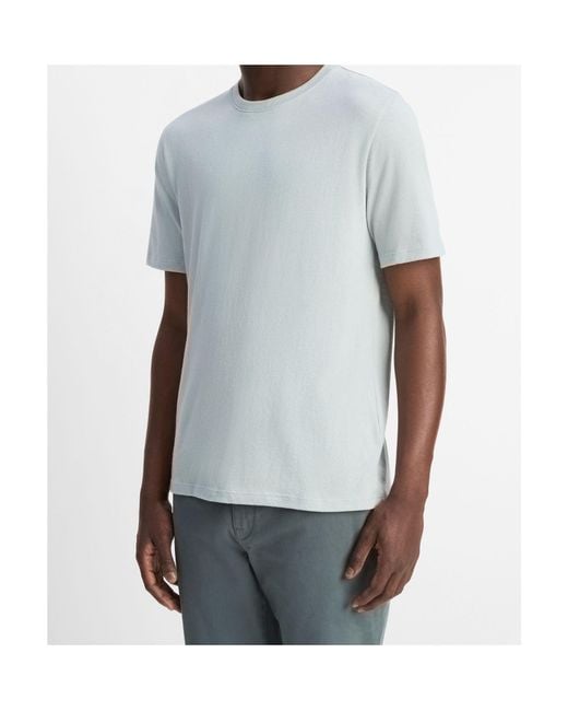 Vince Blue Short-Sleeved T-Shirt for men