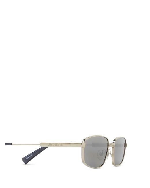 Jacquemus White Rectangle Frame Sunglasses