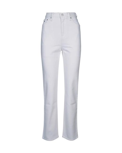 Tommy Hilfiger White Tommy Jeans Julie Straight Leg Jeans