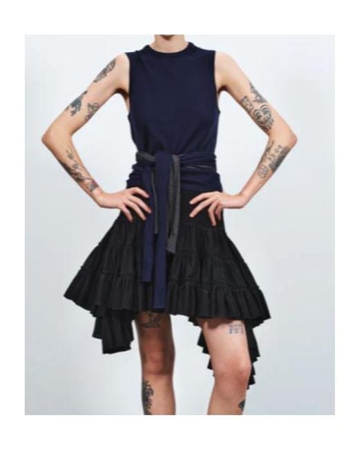J.W. Anderson Blue Jw Anderson Waist Tie Tank Top