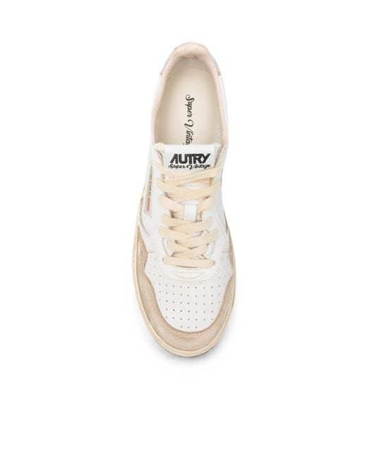 Autry Natural Super Vintage Logo-Detail Sneakers for men