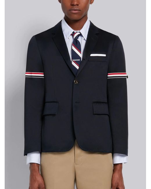 Thom Browne Blue Rwb Striped Blazer for men
