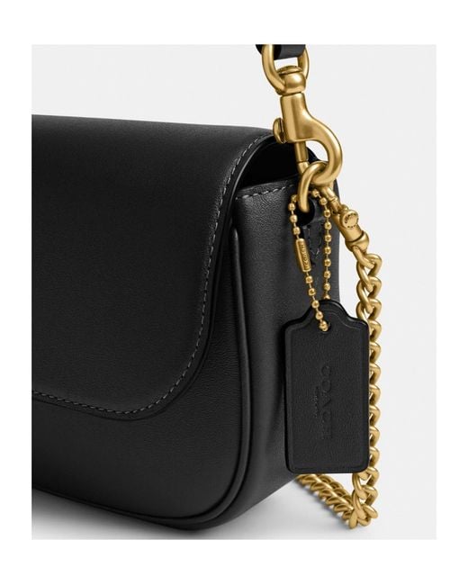 COACH Black Brook Flap Chain Bag