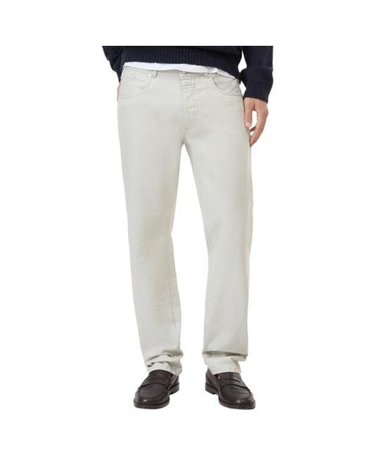 Closed White Straight-Leg Jeans for men