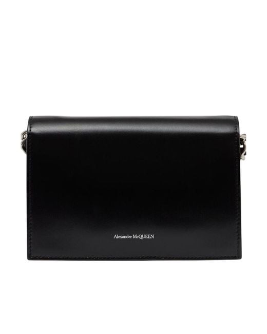 McQueen Black Skull Small Shoulder Bag