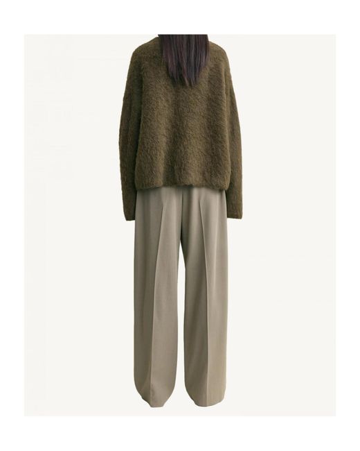 Totême Green Totême Crewneck Knitted Jumper