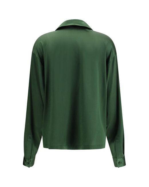 Tom Ford Green V-Neck Long Sleeved Top