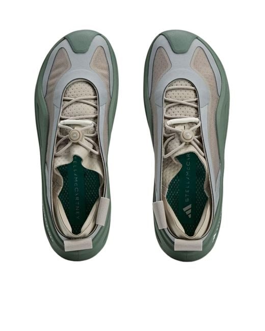 Adidas By Stella McCartney Green Sportswear Low Ground Sneakers