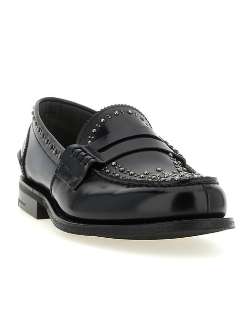 Church's Black Bookbinder Leather Loafers for men