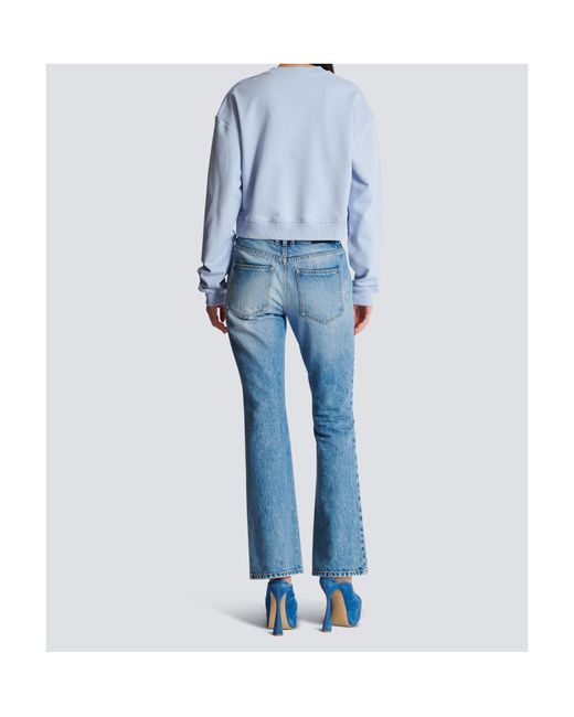 Balmain Blue Print Sweater