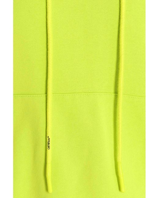 Off-White c/o Virgil Abloh Yellow Lime Sweatshirt Paper, Elastane for men