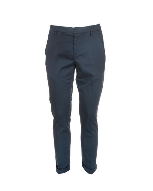Dondup Blue Gaubert Slim Pants for men