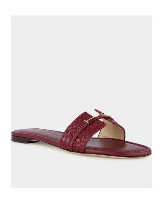 Tom Ford Purple Textured-Strap Buckle Flat