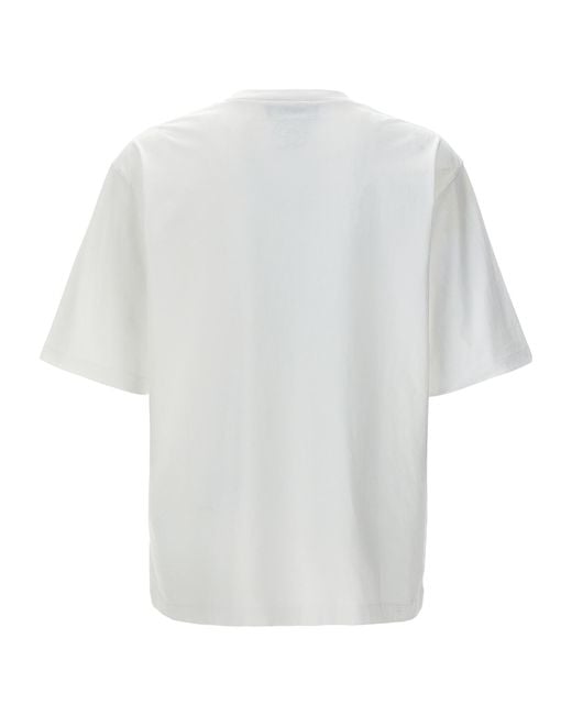 DSquared² White Logo Print T-Shirt for men
