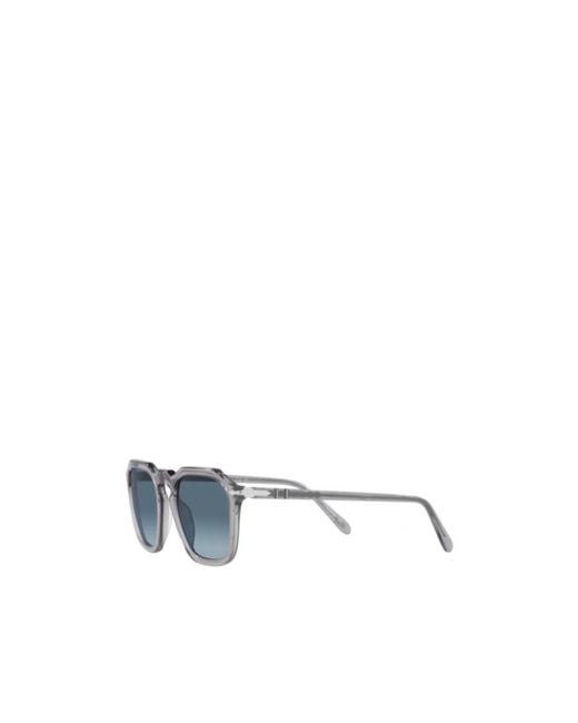 Persol Blue Square Frame Sunglasses for men