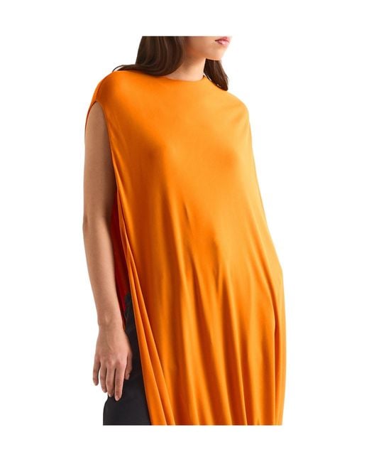 Tom Ford Orange Minimalist Long Top