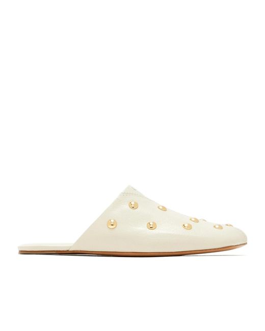 Chloé White Rita Mules