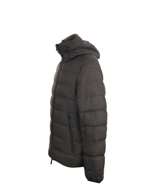 Emporio Armani Gray Zip-Up Padded Jacket for men