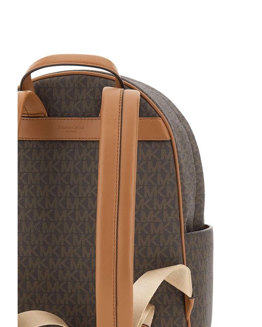 MICHAEL Michael Kors Gray Bex Medium Signature Logo Backpack