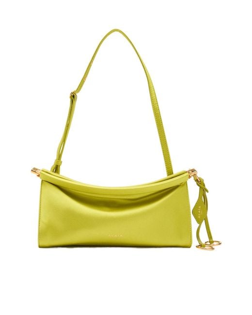Alaïa Yellow Satin Shoulder Bag