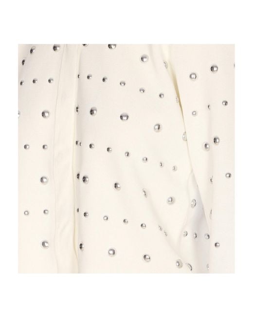 Liu Jo White Long Sleeved Embellished Cardigan