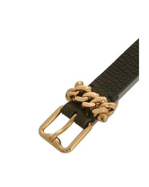 Burberry White Leather Belt